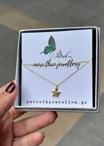 HEMATITE GOLD STAR Κολιέ