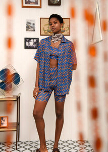 CHILL ISLAND BIKER SHORTS BLUE ARPYES