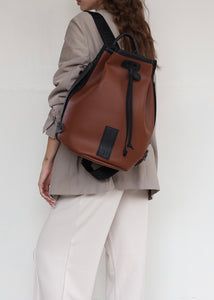 In The Name S. Backpack Brown Elena Athanasiou