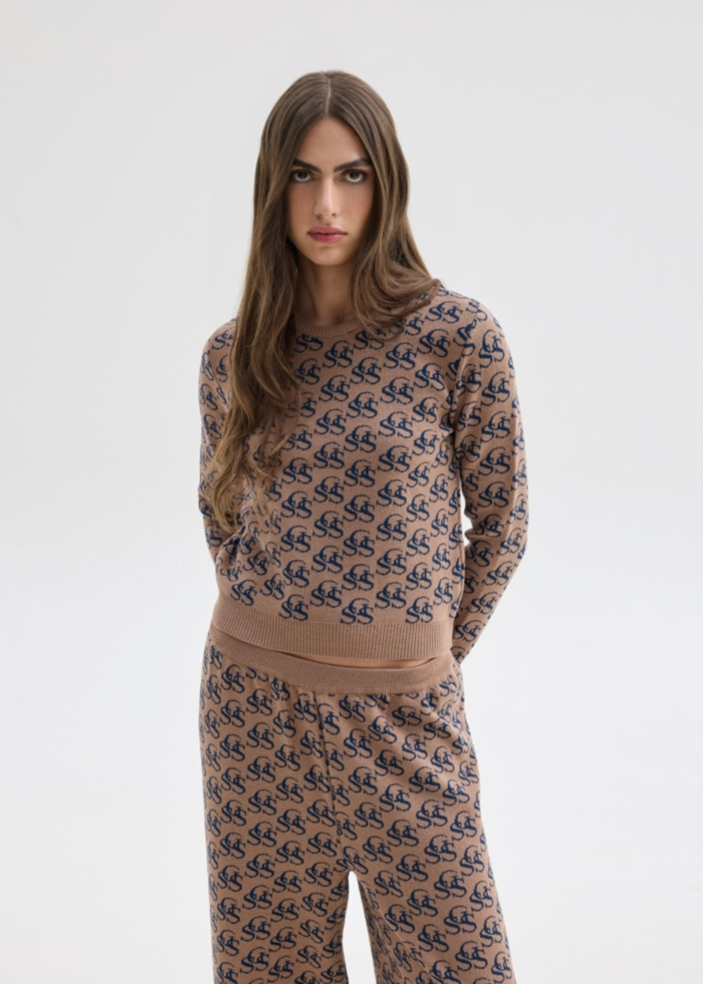 NANCY KNIT TOP BEIGE SUNSETGO