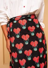 Φόρτωση εικόνας στο εργαλείο προβολής Συλλογής, Klara Wrap Skirt Pixel Balloons Hearts Φούτερ Δετή Φούστα Petit Boutik
