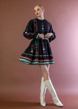Load image into Gallery viewer, MARGOT SHORT DRESS BLACK BEEME
