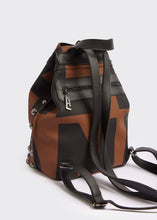 Load image into Gallery viewer, Hype Black N’ Metal Backpack EA Logo Brown Nikel Elena Athanasiou
