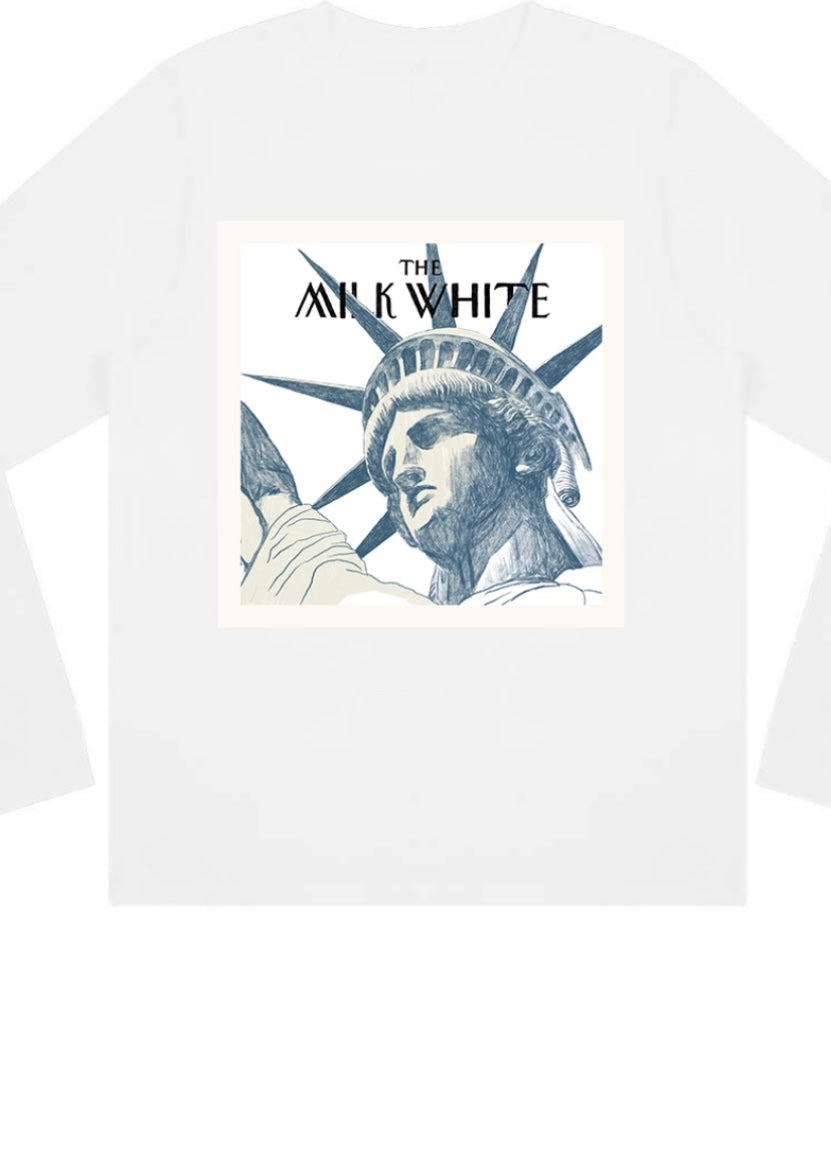 HOODIE STATUE OF LIBERTY WHITE MILKWHITE