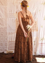 Load image into Gallery viewer, SONO DRESS BROWN MADAME SHOUSHOU
