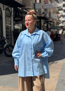 "HELEN" Shirt Light Blue PALOMAS Y MARGARITAS