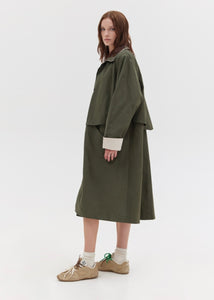 MATHIEW MONOCHROME TRENCH COAT (KHAKI) SUNSETGO