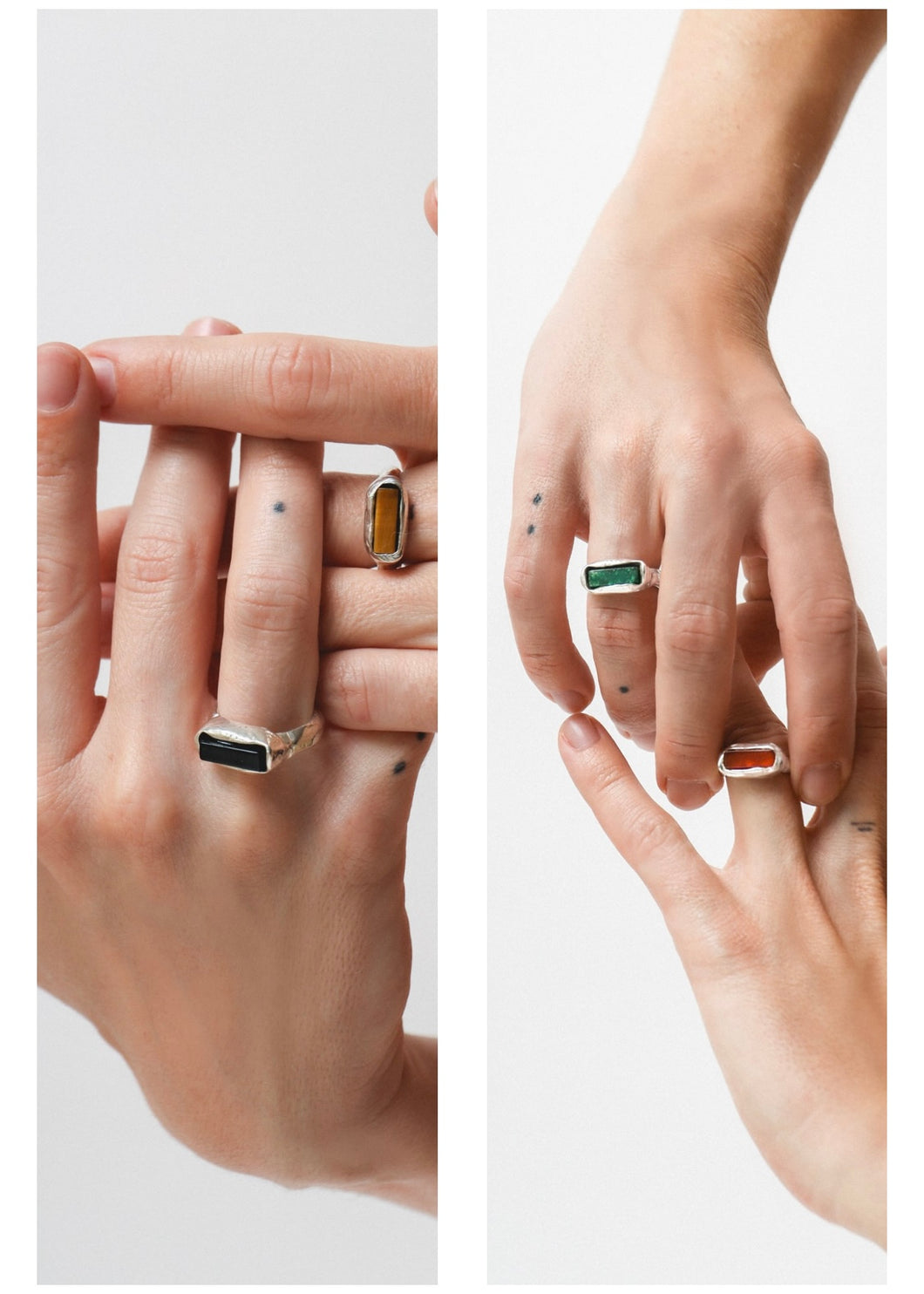 NA112 ELONGATED STONE RING NASILIA