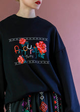Load image into Gallery viewer, PURE ROMANCE SWEATSHIRT BLACK BEEME
