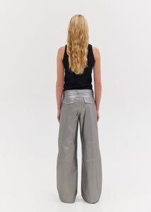 INAYA LEATHER PANTS (SILVER) SUNSETGO