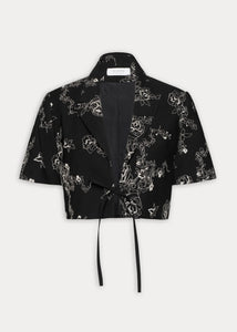 MI LUV YUH CROP BLAZER BLACK ARPYES