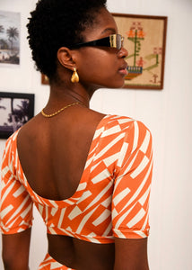 CHILL ISLAND CROP TOP ORANGE ARPYES