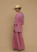 Load image into Gallery viewer, SHIRT KOUFONISI (AMORGOS RECTANGULAR PINK PRINT)MELITTA
