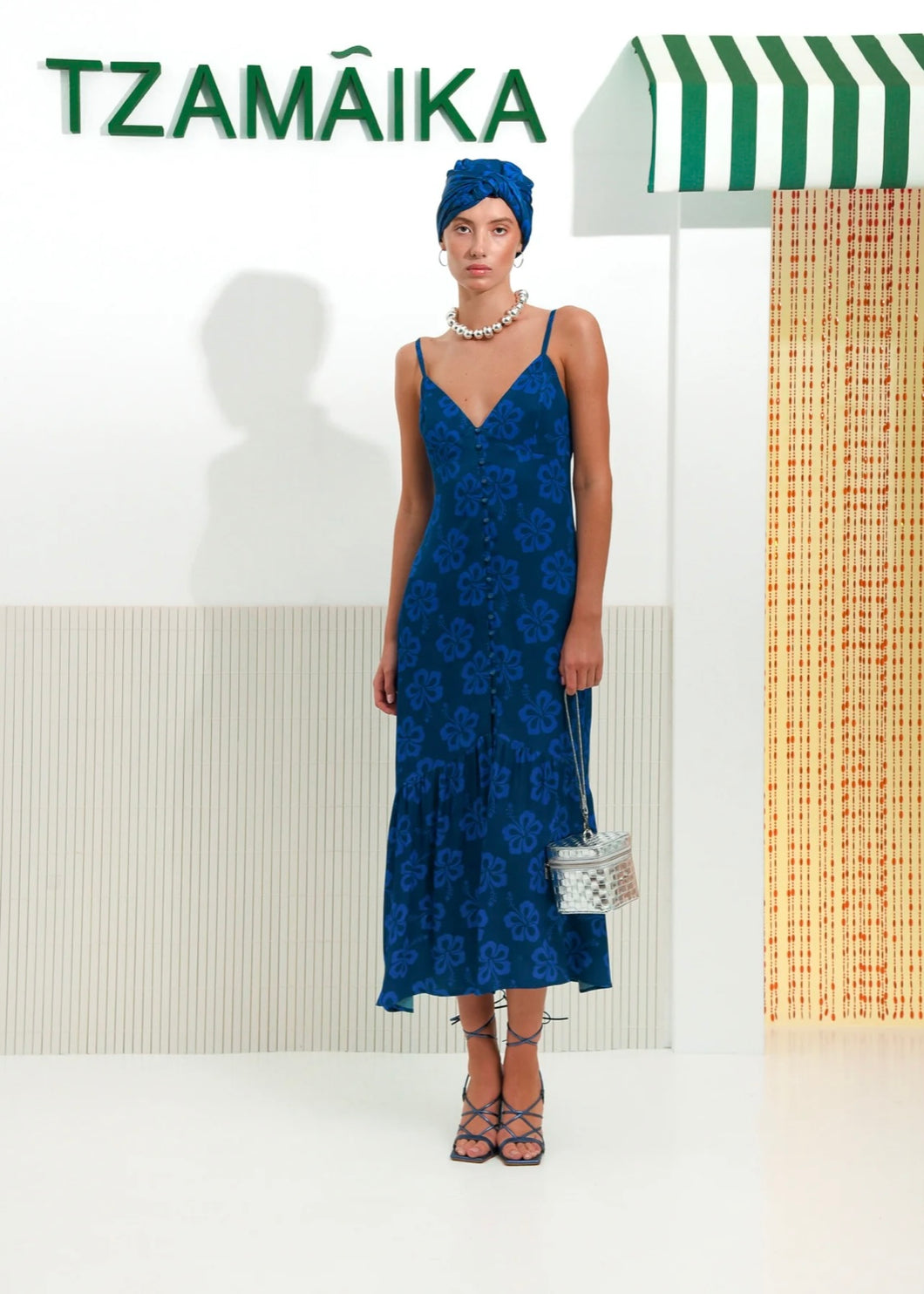 HIBISCUS DRESS BLUE ARPYES