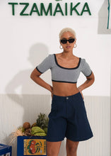 Load image into Gallery viewer, ROOTS CROP TOP NAVY BLUE ARPYES
