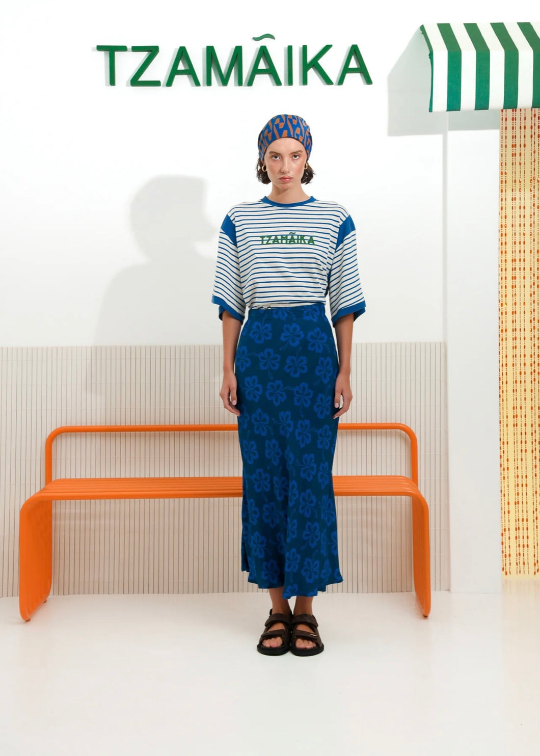 HIBISCUS SKIRT BLUE ARPYES