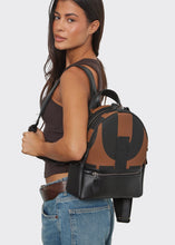 Load image into Gallery viewer, Backpack Small EA Logo Brown Elena Athanasiou
