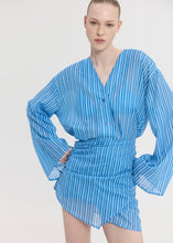 Load image into Gallery viewer, SOLENE PRINTED DRESS STRIPES SUNSETGO
