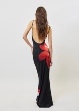 Load image into Gallery viewer, VERONICA DRESS BLACK FLOWER SUNSETGO
