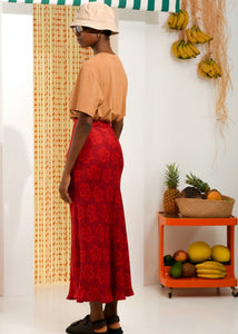 HIBISCUS SKIRT RED ARPYES
