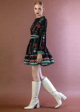 Load image into Gallery viewer, MARGOT SHORT DRESS BLACK BEEME
