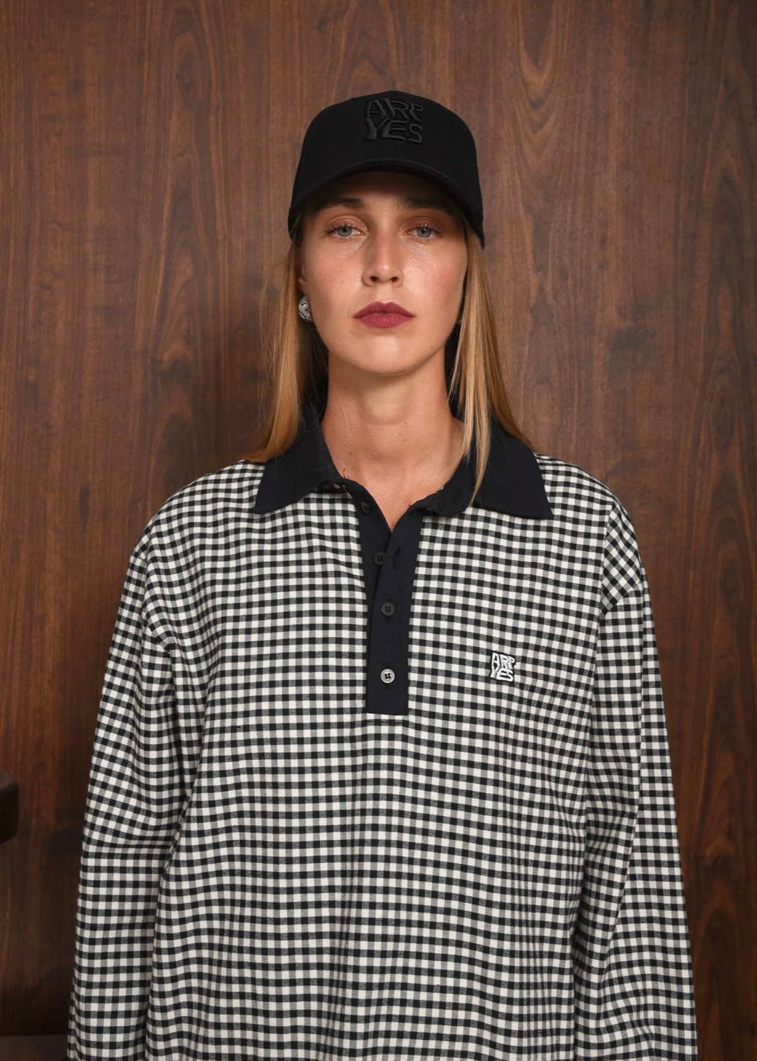 OBSERVER POLO BLOUSE BLACK ARPYES