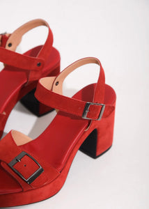 CHIKOO HEELS RED ARPYES