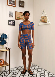 CHILL ISLAND BIKER SHORTS BLUE ARPYES