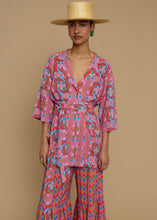 Load image into Gallery viewer, SHIRT KOUFONISI (AMORGOS RECTANGULAR PINK PRINT)MELITTA
