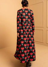 Φόρτωση εικόνας στο εργαλείο προβολής Συλλογής, Isabella Dress Black Pixel Balloons Hearts Φούτερ Φόρεμα με Τσέπες Petit Boutik
