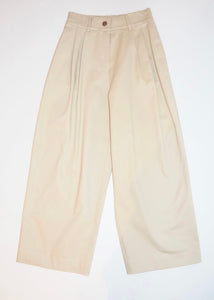 CLASSIC CROPPED PANTS ECROU MILKWHITE