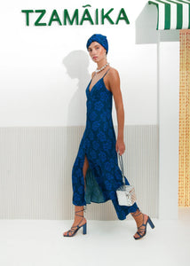 HIBISCUS DRESS BLUE ARPYES
