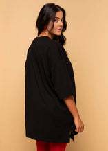 Load image into Gallery viewer, T-shirt Blouse Black Unplugged Κοντομάνικο Μπλουζάκι Petit Boutik
