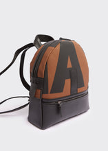 Load image into Gallery viewer, Backpack Large EA Logo Brown Elena Athanasiou
