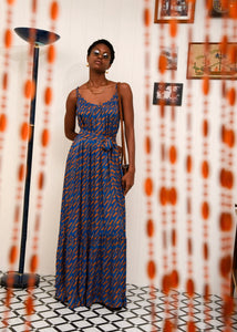 CHILL ISLAND FRILLED DRESS BLUE ARPYES