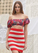 Load image into Gallery viewer, FAUVETTE SKIRT (RED) MADAME SHOUSHOU
