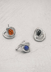 NA177 COIL GEM EARRINGS NASILIA
