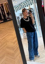 Load image into Gallery viewer, T-SHIRT WITH PEARLS MILKWHITE
