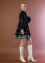 Load image into Gallery viewer, MARGOT SHORT DRESS BLACK BEEME
