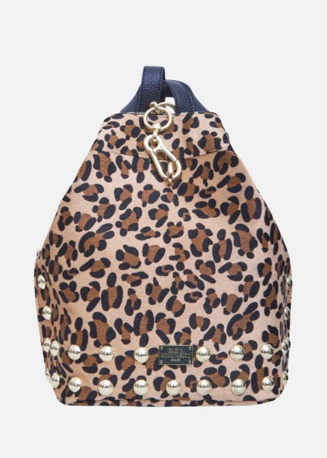 Hype Black N’ Metal Backpack Animal Natural Gold Elena Athanasiou