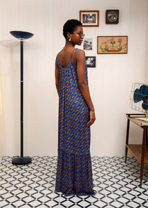 CHILL ISLAND FRILLED DRESS BLUE ARPYES