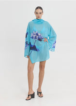 Load image into Gallery viewer, ARIANE TUNIC AQUA FLORAL SUNSETGO

