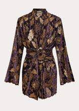 Load image into Gallery viewer, ACT KIMONO (BLAZER CROCHET VELVET BELTED)
