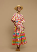 Load image into Gallery viewer, MAXI DRESS NAXOS (NAXOS CUSHION MULTI BEIGE PRINT) MELIΤTA
