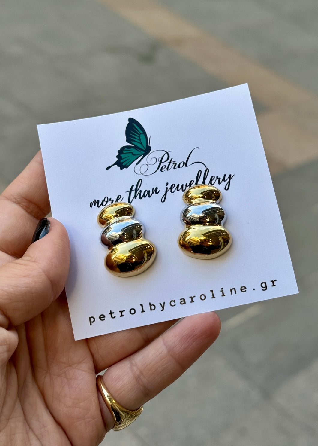 THREE LINES EARRINGS