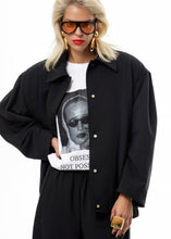 Load image into Gallery viewer, SIA BOMBER JACKET BLACK A PIECE OF ME
