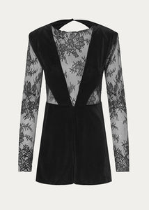 INSTRUO PLAYSUIT (LACE VELVET NET) NIDODILEDA