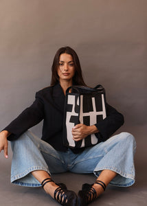 In The Name Tall Tote EA Logo Elena Athanasiou