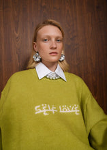 Load image into Gallery viewer, SELF LOVE PULLOVER LIME ARPYES
