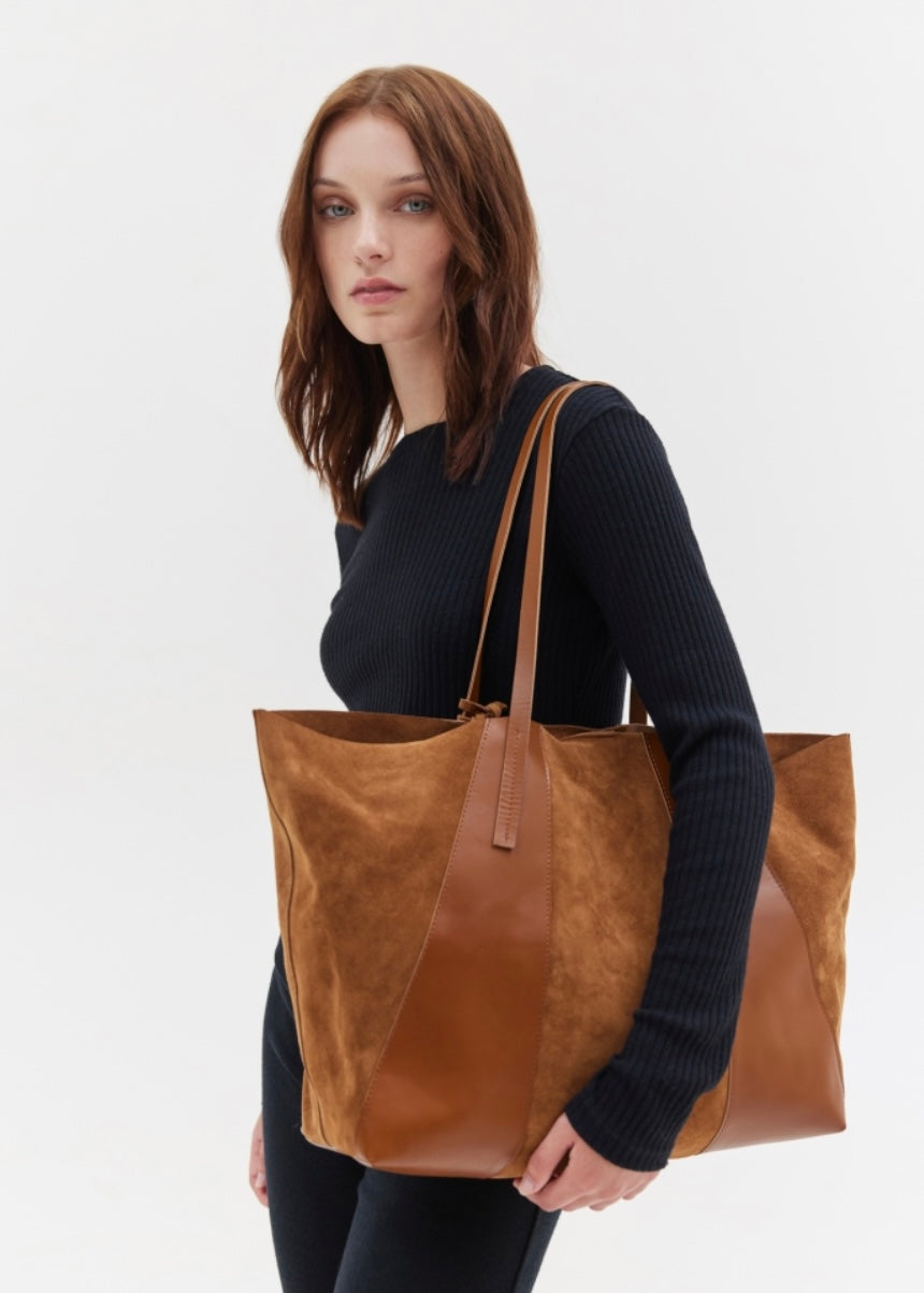 ALYSSA TOTE BAG (CAMEL) SUNSETGO